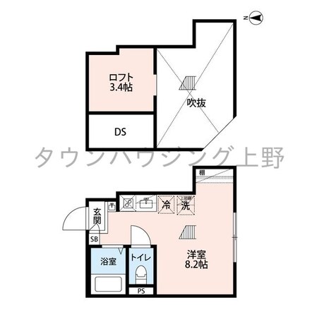 クレアール町屋の物件間取画像